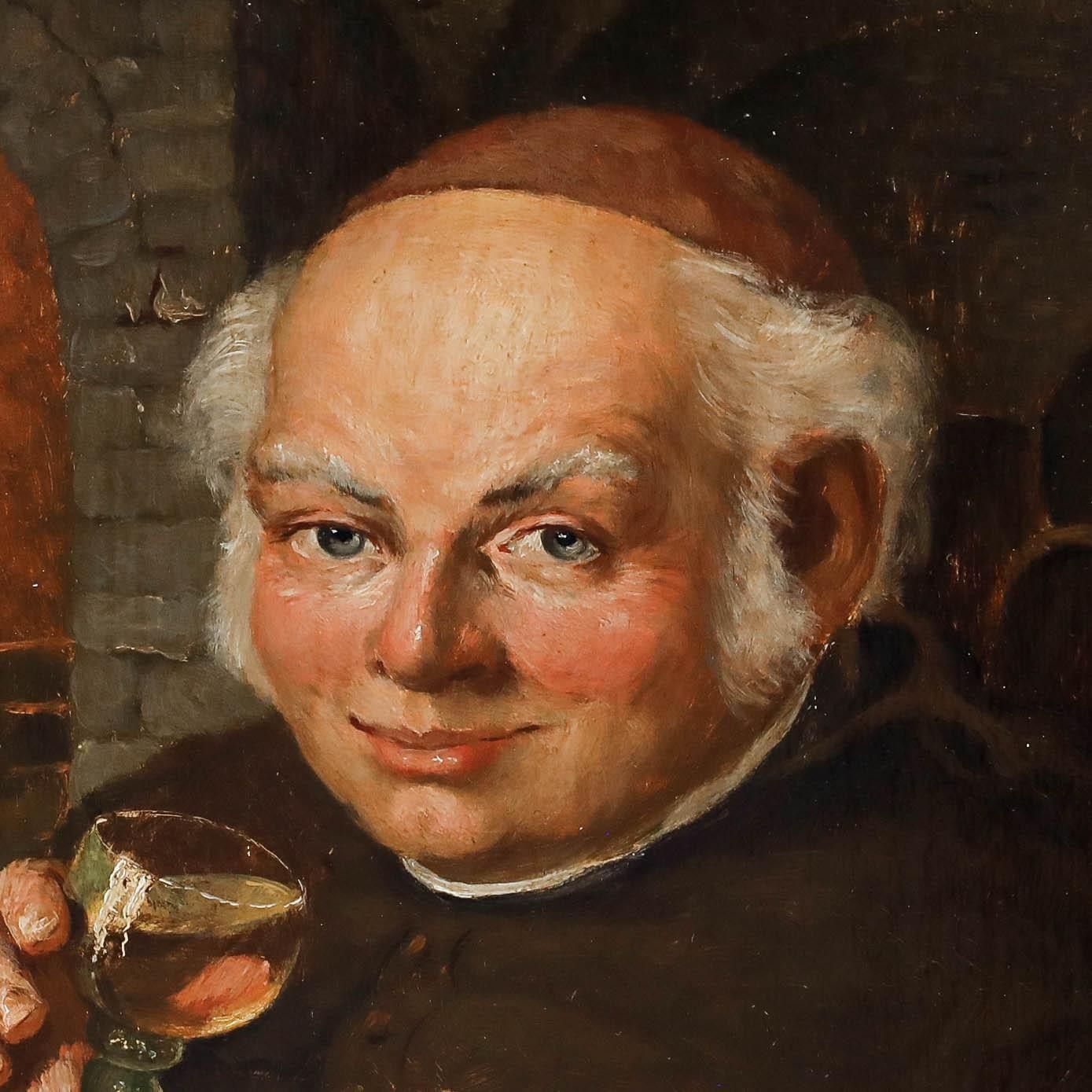 Peter Ulrich Gartmann (B.1920) 1961 Oil, A Cheeky Tipple photo Art