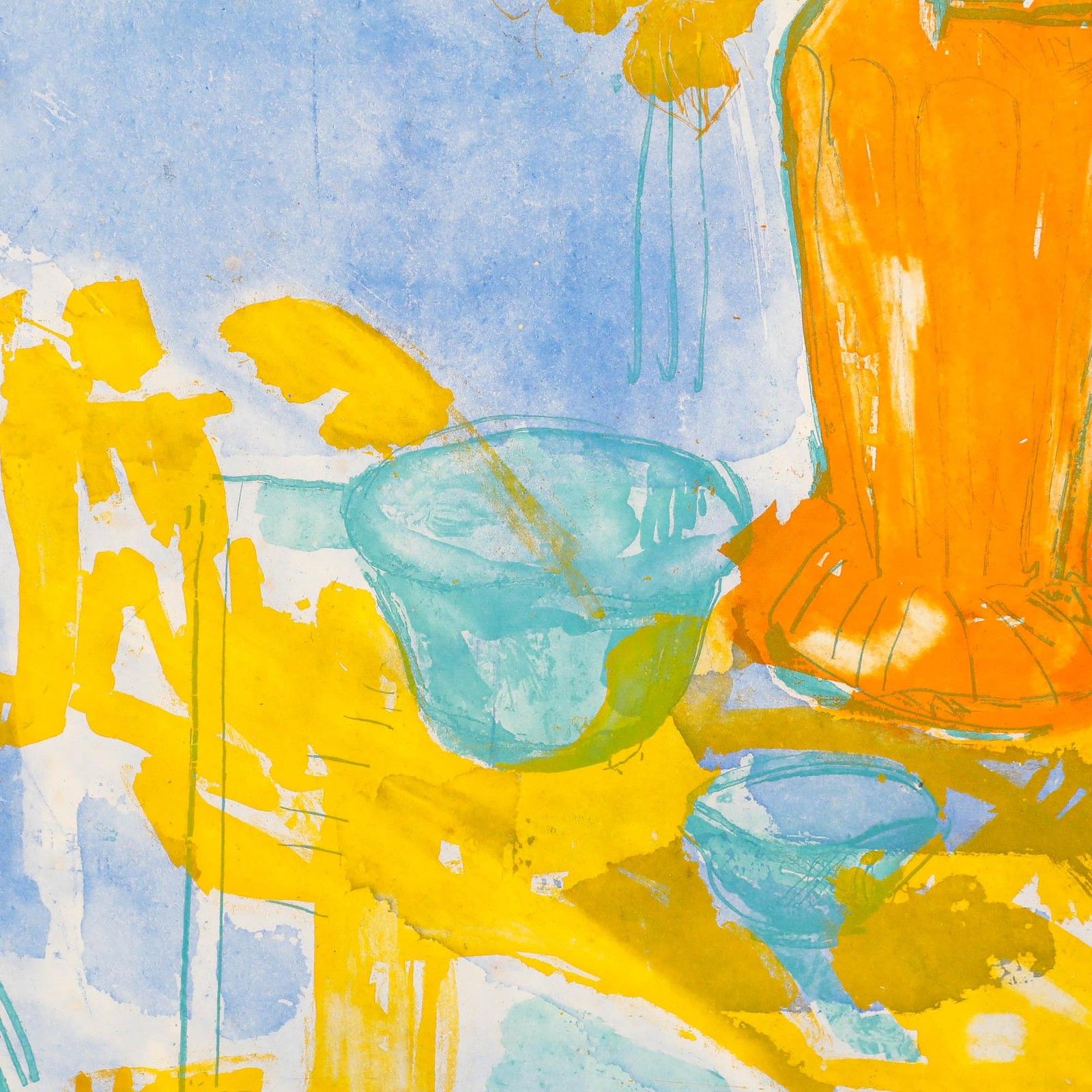 Andrea Tana (B.1942) Framed 20th Century Lithograph, Still Life Of Daffodils photo buy