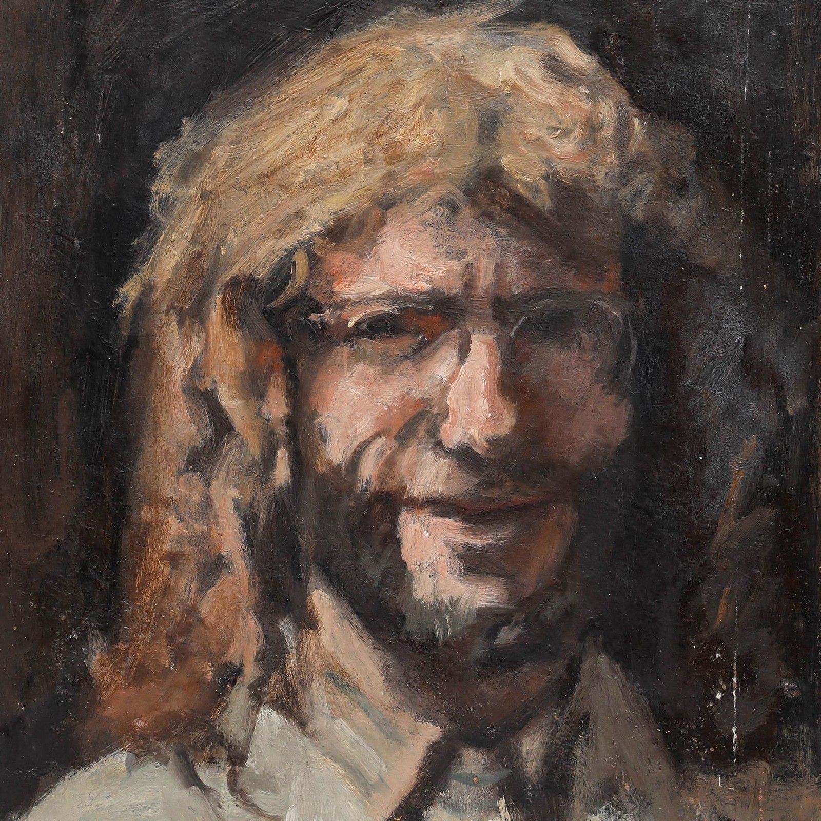 George Weissbort (1928 2013) 20th Century Oil, New Hairstyle photo Art