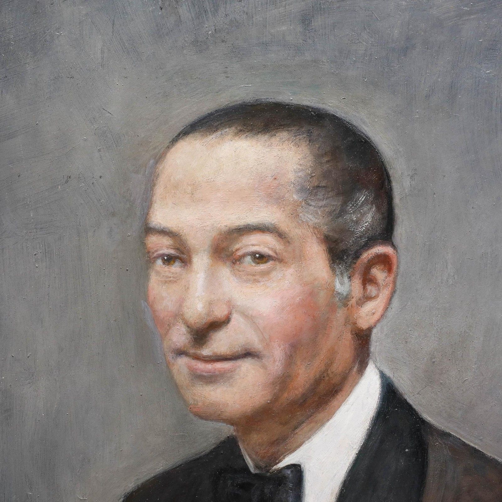 George Weissbort (1928 2013) 20th Century Oil, Black Tie photo Art