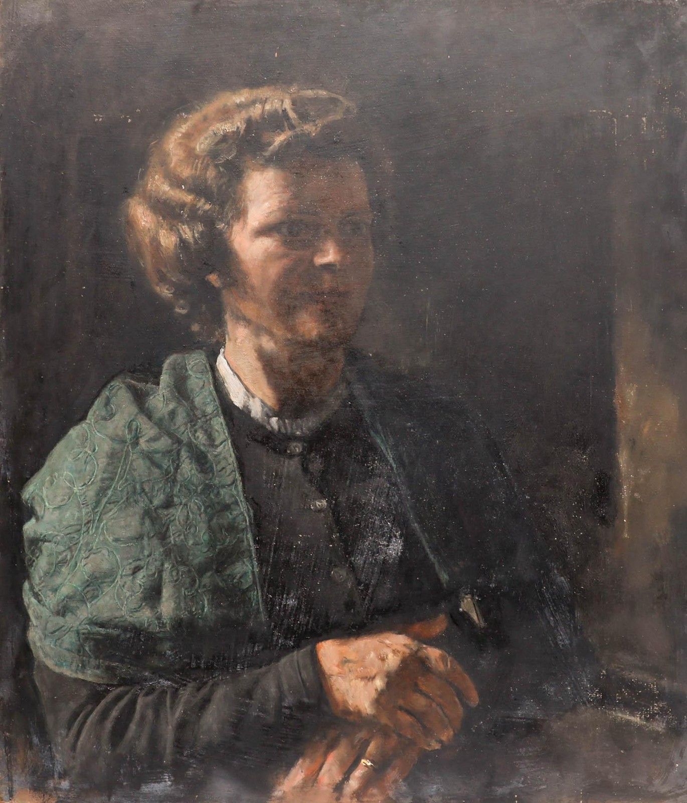 George Weissbort (1928 2013) 20th Century Oil, An Elegant Lady photo furniture