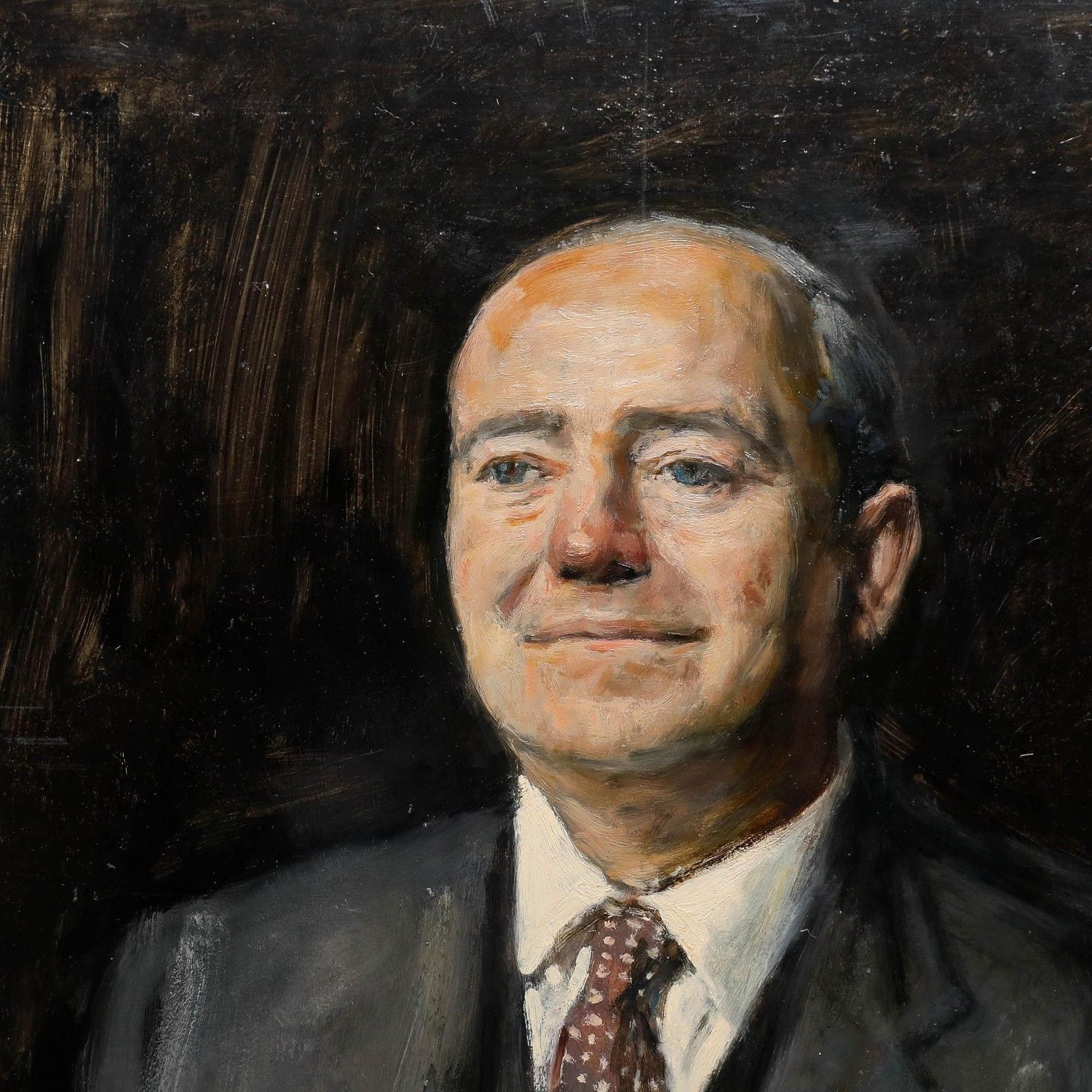 George Weissbort (1928 2013) 20th Century Oil, A Well Dressed Gentleman photo Art