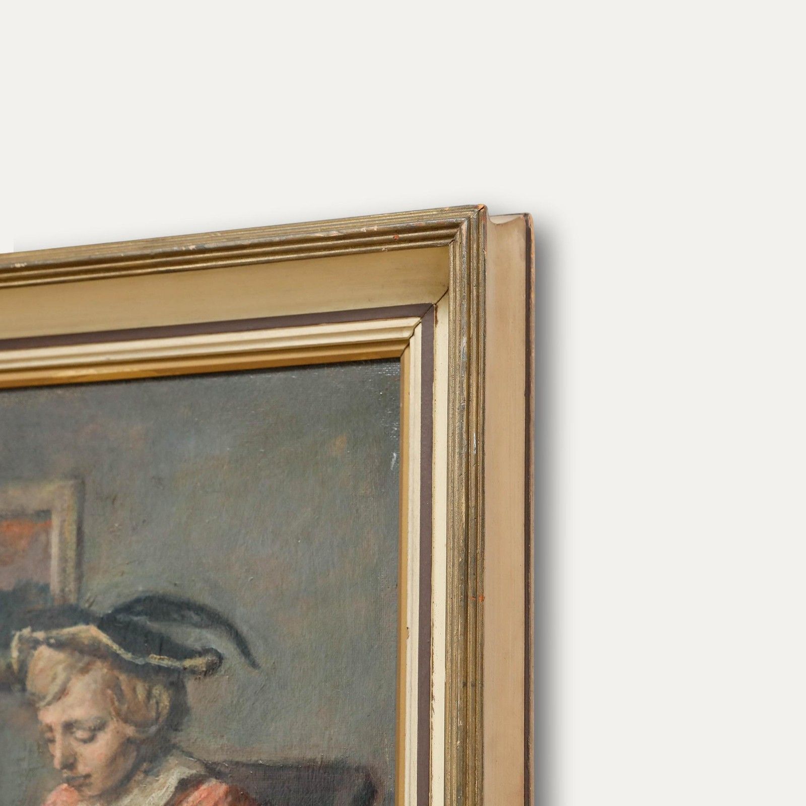 George Weissbort (1928 2013) Framed 20th Century Oil, A Ladies Game Of Cards photo vinterior