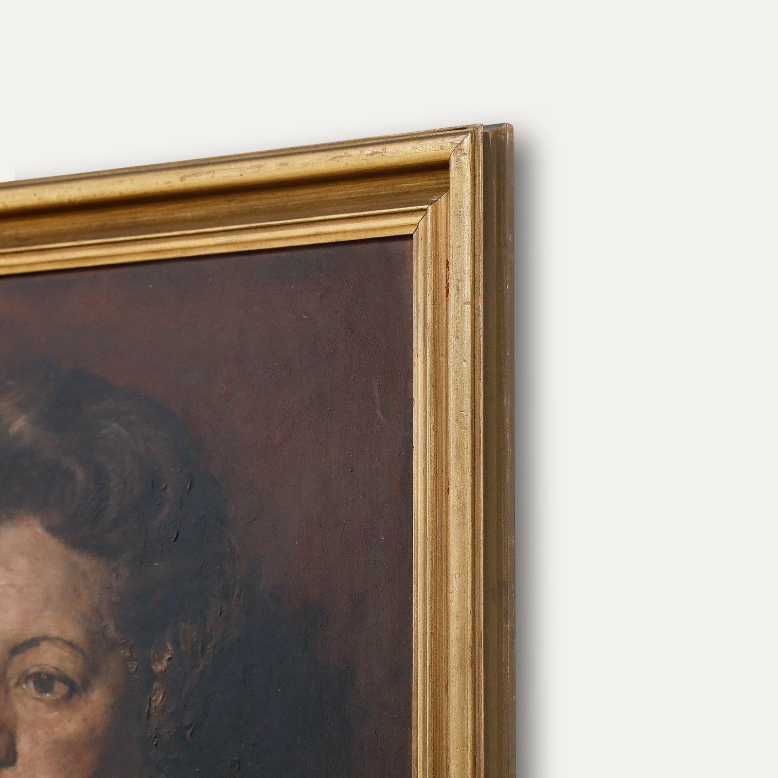 George Weissbort (1928 2013) 1957 Oil, Lady With Pearls photo vinterior