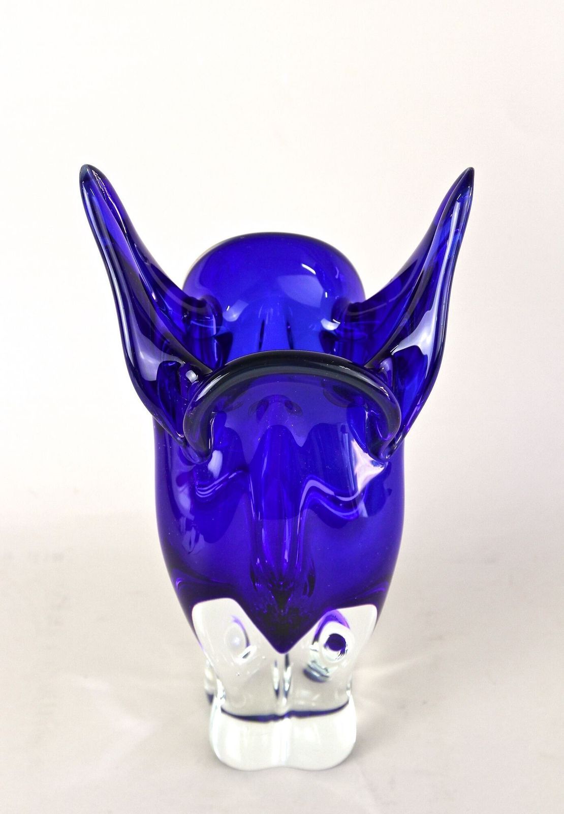 20th Century Dark Blue Murano Glass Vase, Sommerso Murano, Italy Ca. 1960/70 photo furniture