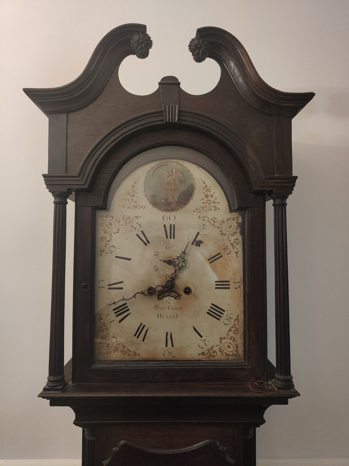 Antique Longcase Grandfather Clock Isaac Court Of Henley In Arden photo furniture