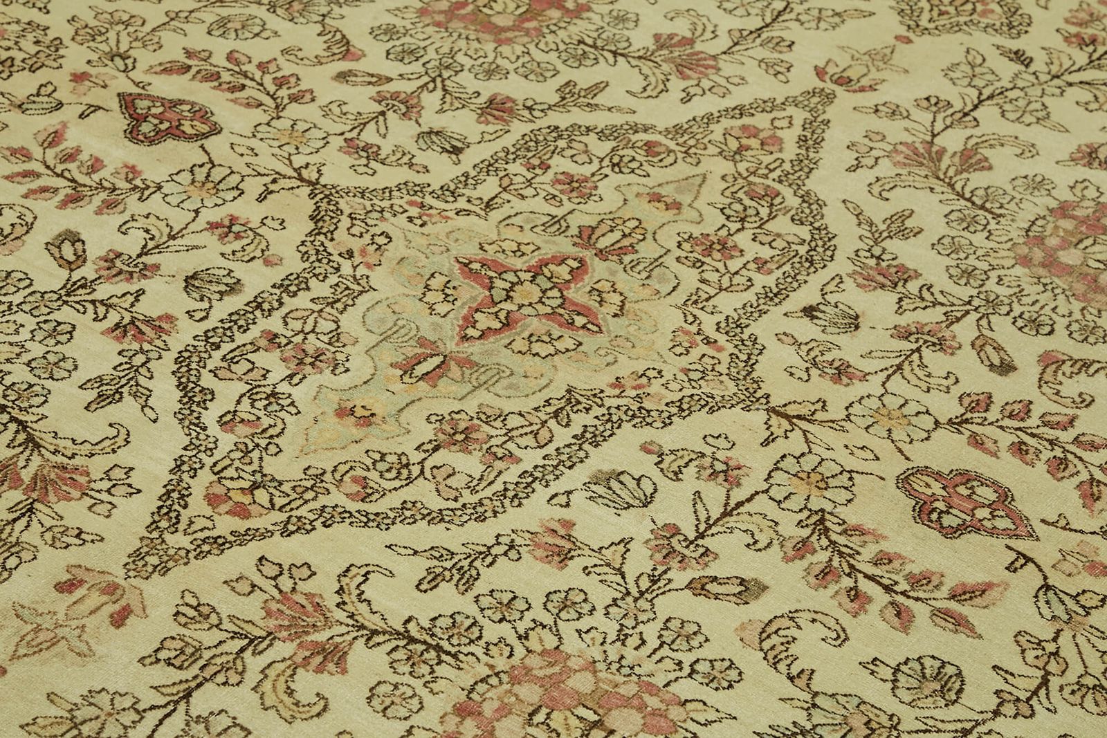 Handmade Beige Vintage Large Area Rug 363 Cm X 265 Cm photo 2322.0