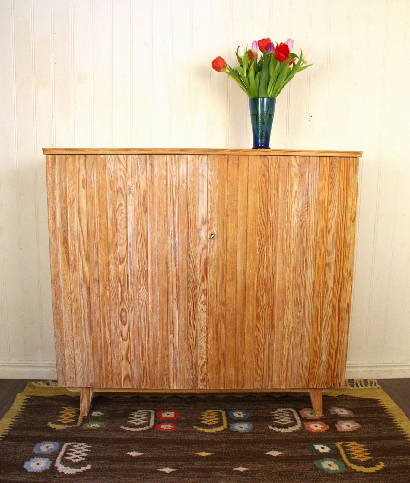 Swedish Pine Cabinet Attributed To Göran Malmvall For Karl Andersson & Söner Möbelfabrik Ab, 1940s photo for sale