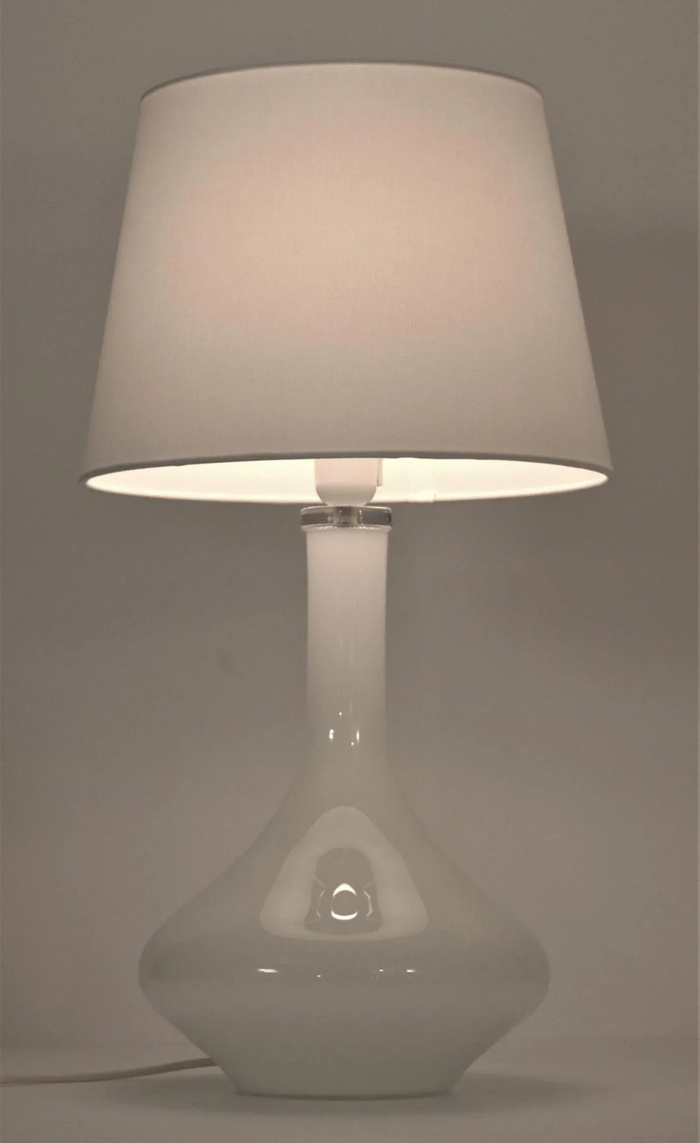 Large Art Glass Table Lamp By Johansfors, Sweden, 1960s photo furniture