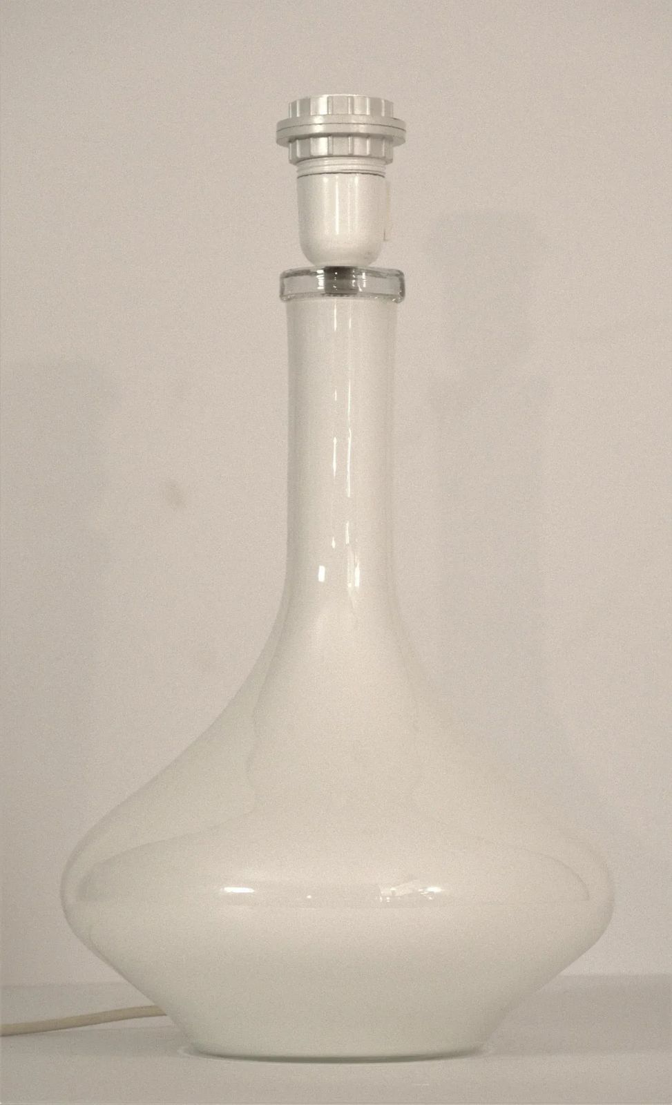 Large Art Glass Table Lamp By Johansfors, Sweden, 1960s photo vintage
