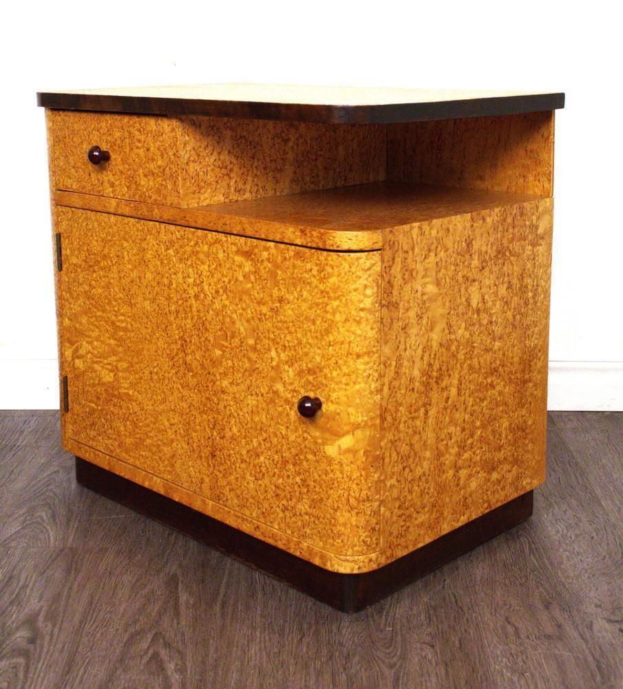 Swedish Birch Bedside Tables From Bodafors, 1940s, Set Of 2 photo for sale