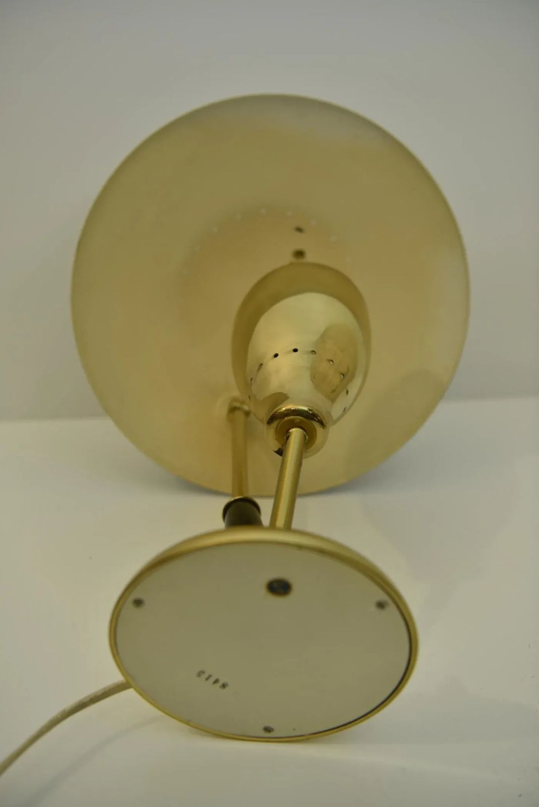 Danish Brass And Steel Table Lamp By Svend Aage Holm Sörensen For Holm Sørensen & Co, 1950s photo vintage