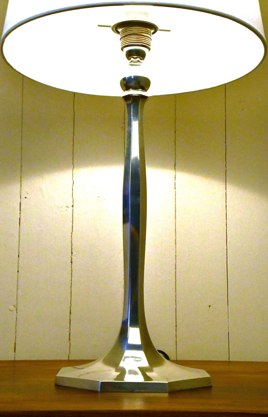 1204.0 Swedish Silverplate Table Lamp From Herman Bergmans Konstgjuteri, 1920s photo
