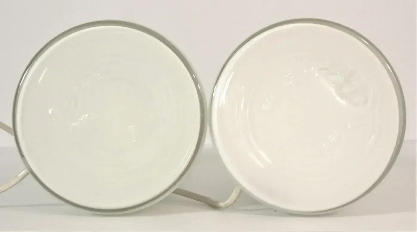photo for sale Large Art Glass Table Lamps By Bergboms, Sweden, 1960s, Set Of 2