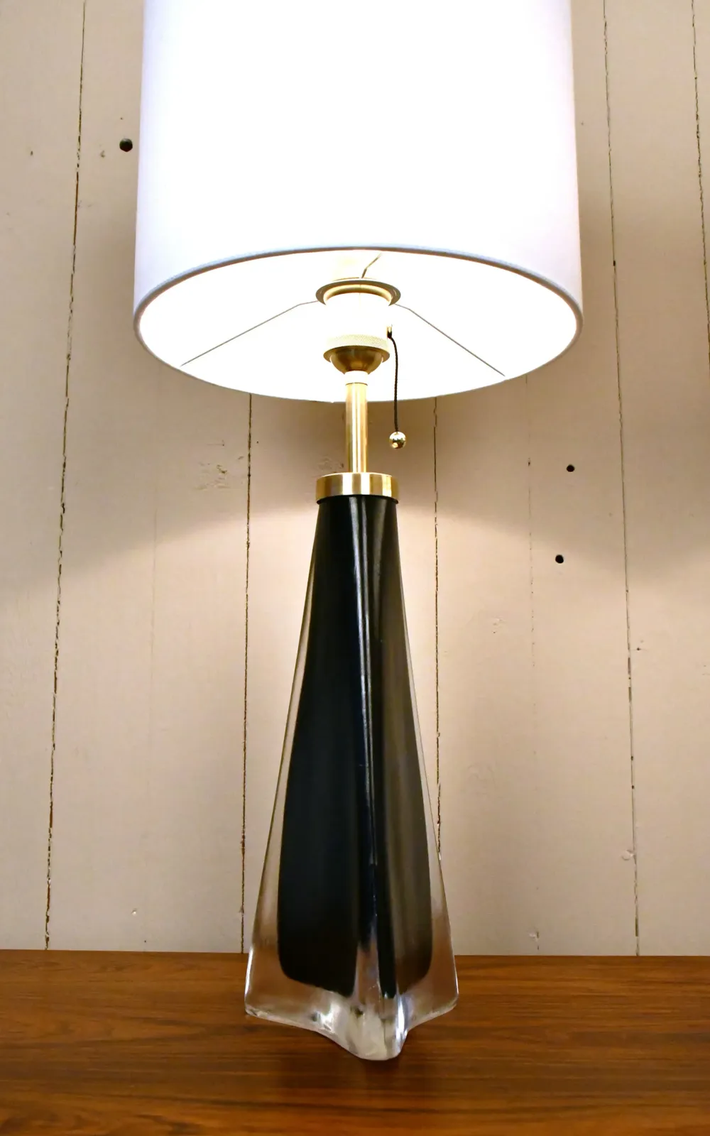 Large Swedish Art Glass Model Rd1319 Table Lamps By Carl Fagerlund For Orrefors, 1950s, Set Of 2 photo vintage
