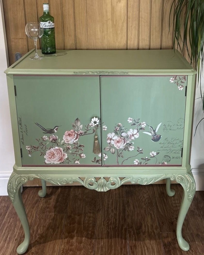 Stunning Unique Vintage French Style Cocktail Cabinet photo for sale