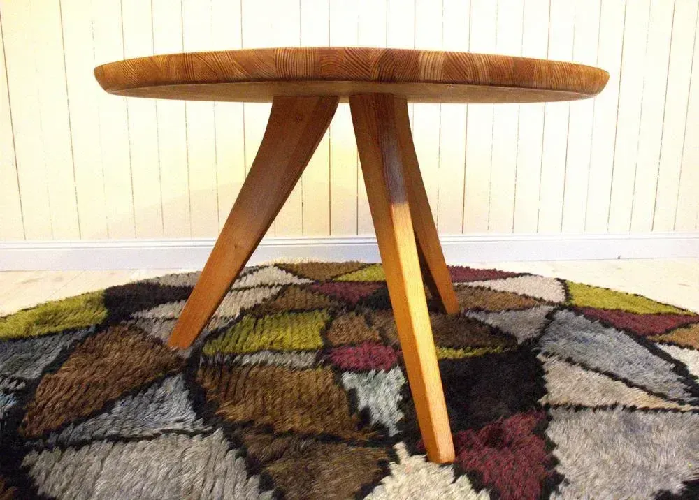 Swedish Coffee Table By Carl Malmsten For Svensk Fur, 1950s photo Furniture