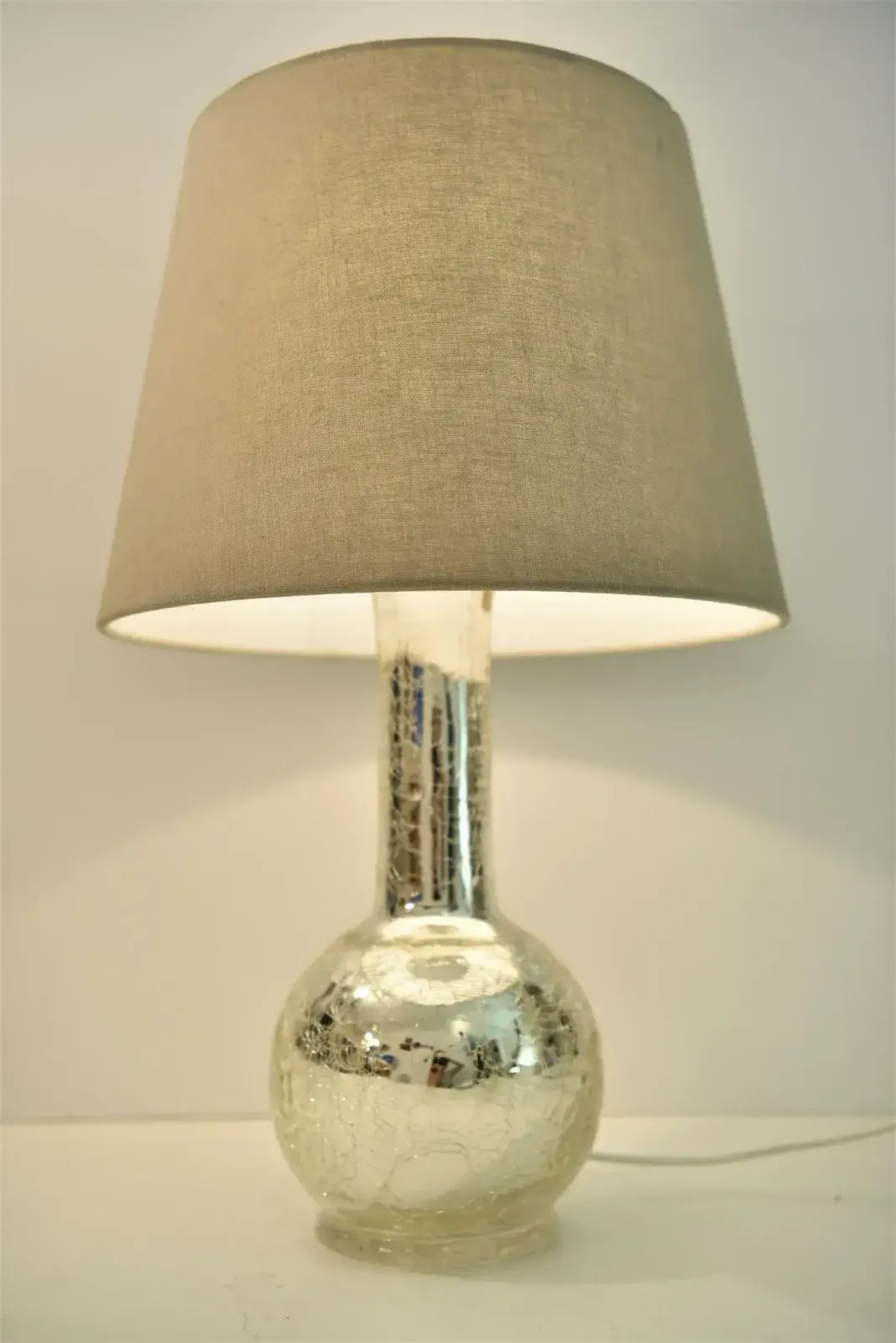 Mercury Glass Table Lamps By Luxus By Uno & östen Kristiansson, Set Of 2 photo buy
