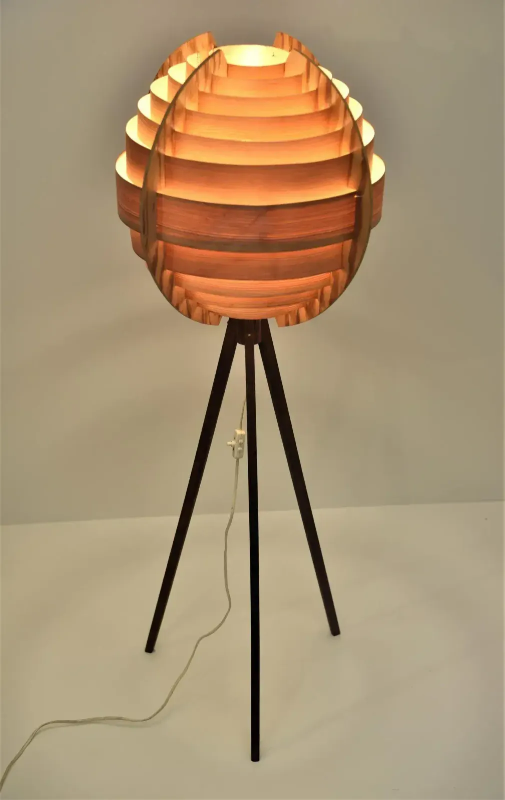 Swedish Pine And Mahogany Floor Lamp By Hans Agne Jakobsson, 1960s photo furniture
