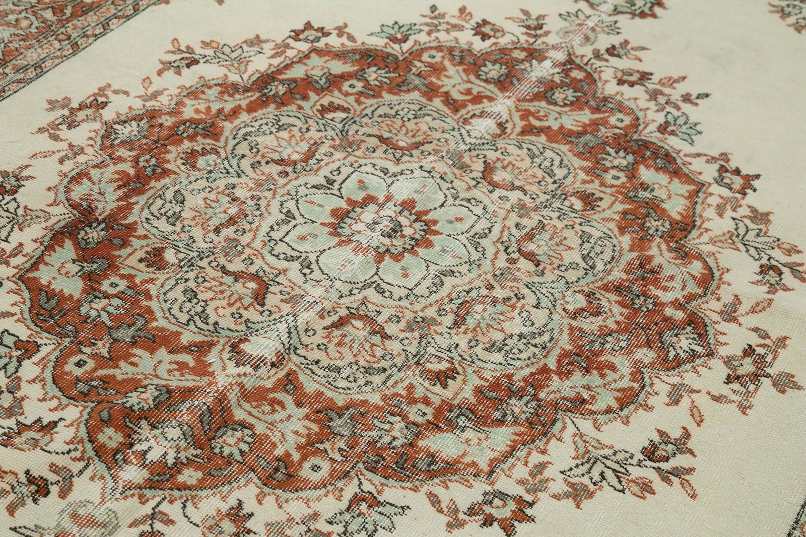 Handmade Beige Turkish Vintage Area Rug 191 Cm X 342 Cm photo 788.0