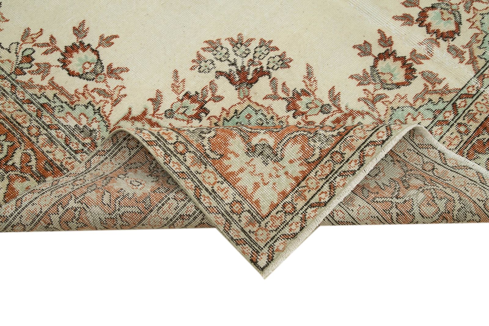 Handmade Beige Turkish Vintage Area Rug 191 Cm X 342 Cm photo vinterior