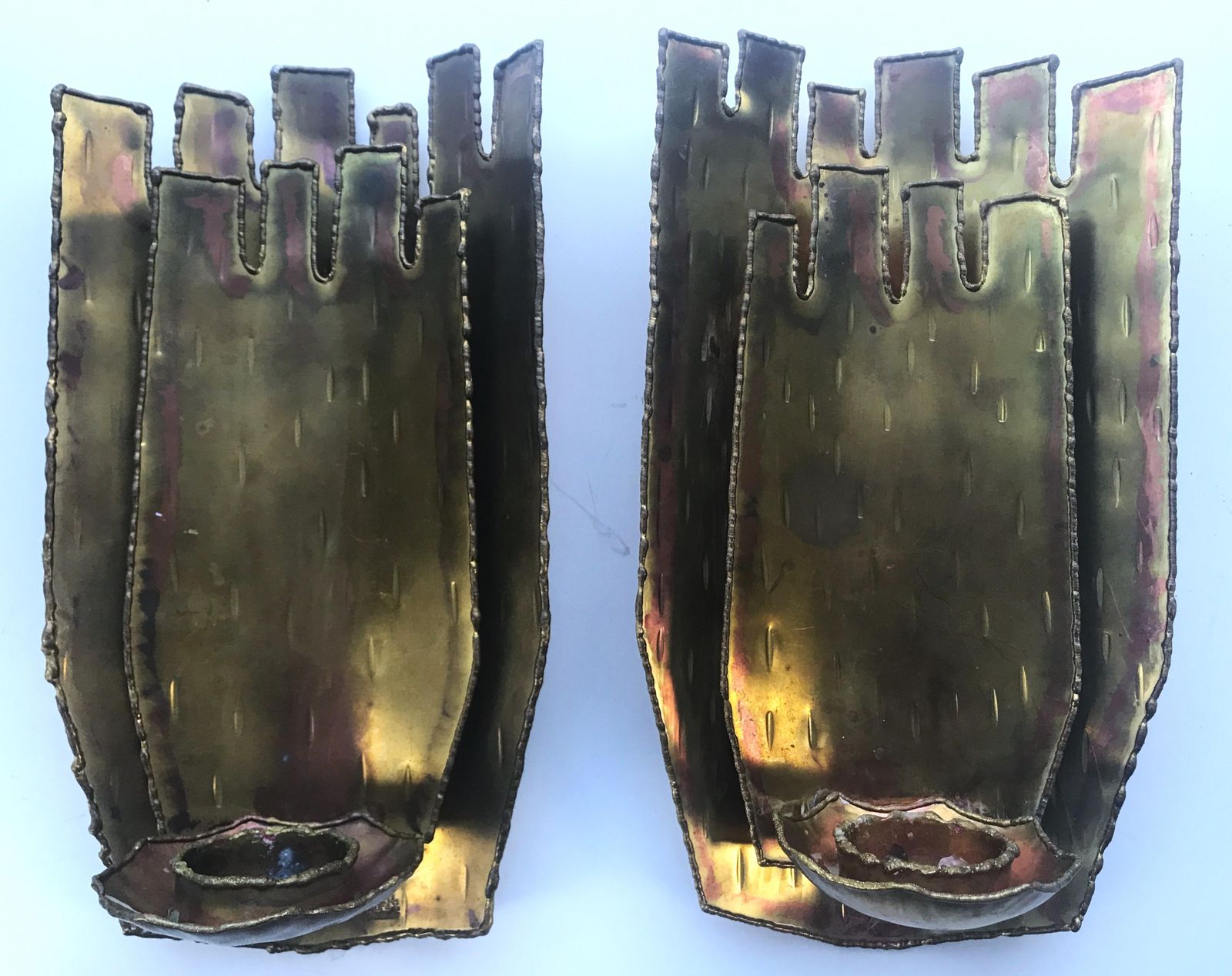 photo buy Brutalist Swedish Brass Sconces The Elephant By Claes Giertta, 1980s, Set Of 2