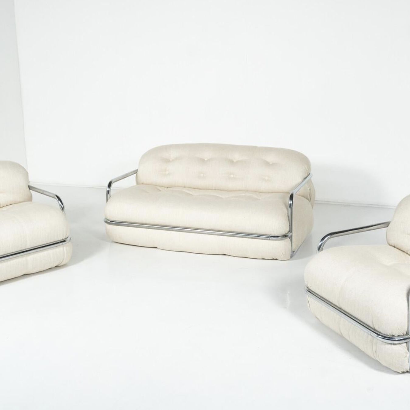 Pair Of Armchairs By Mario Sabot, Italy, 1970s – New Upholstery photo buy