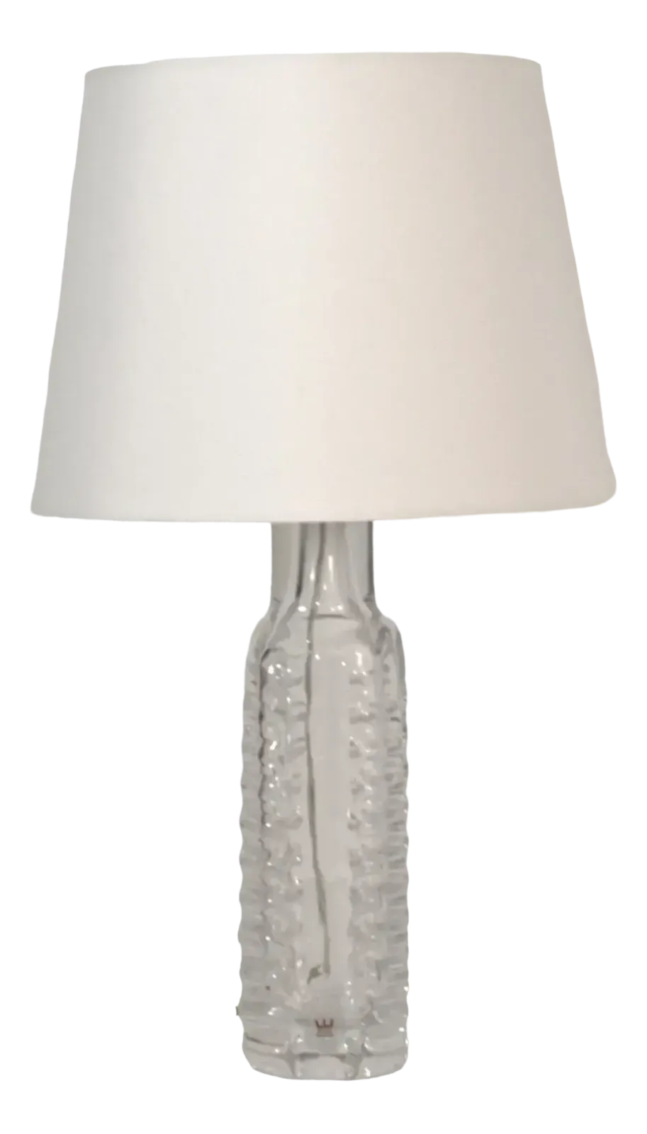 Art Glass Table Lamp By Gustav Leek For Kosta, Sweden, 1960s