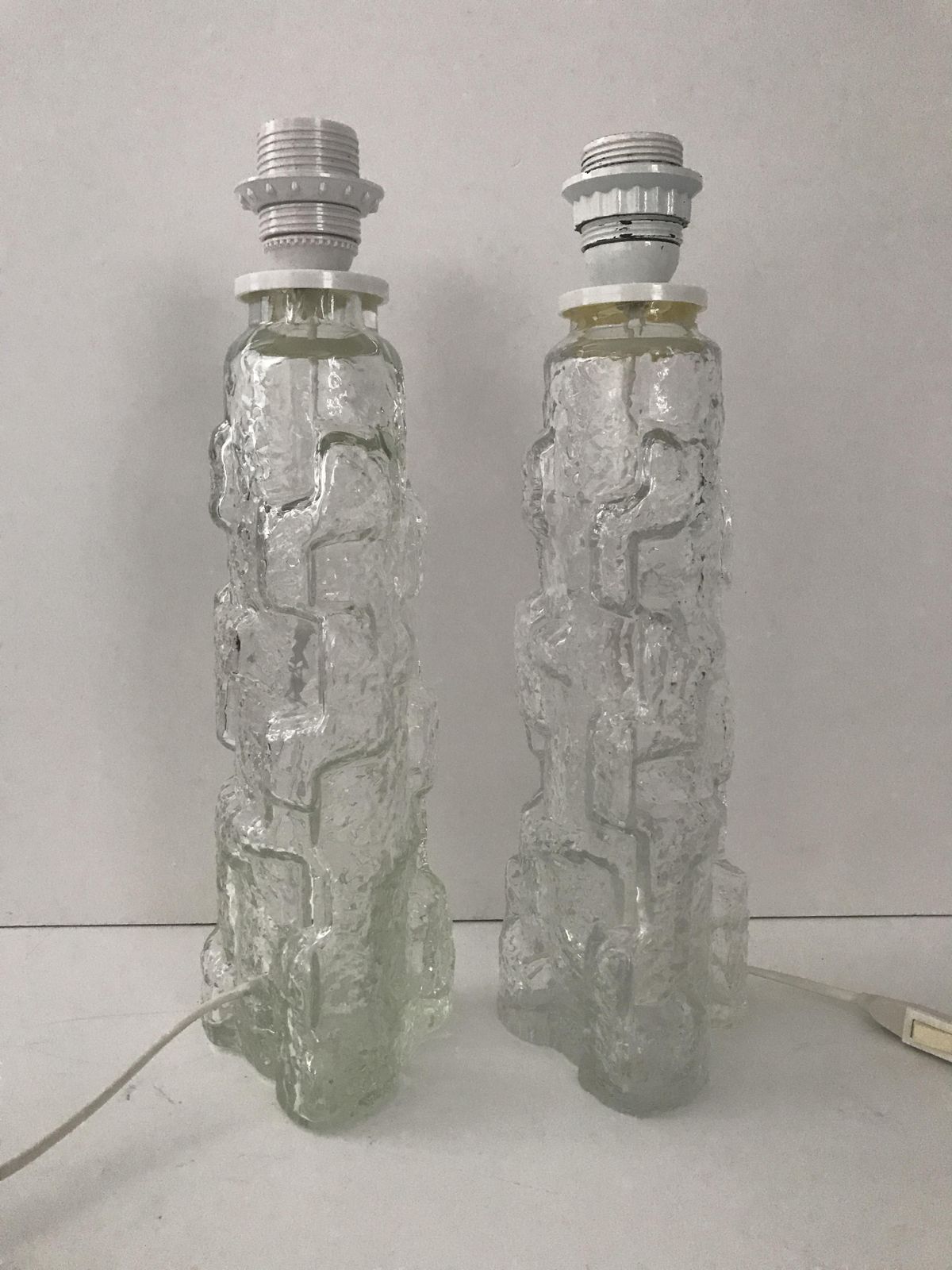 photo furniture Swedish Art Glass Reijmyre Glasbruk Table Lamps, 1970s, Set Of 2