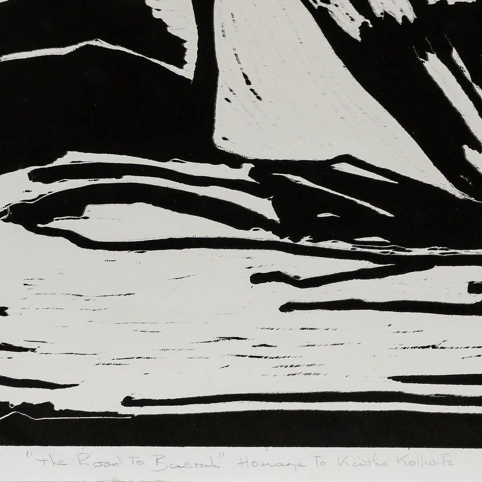 Sheila Oliner (1930 2020) 1991 Linoprint, The Road To Basrah photo 275.0