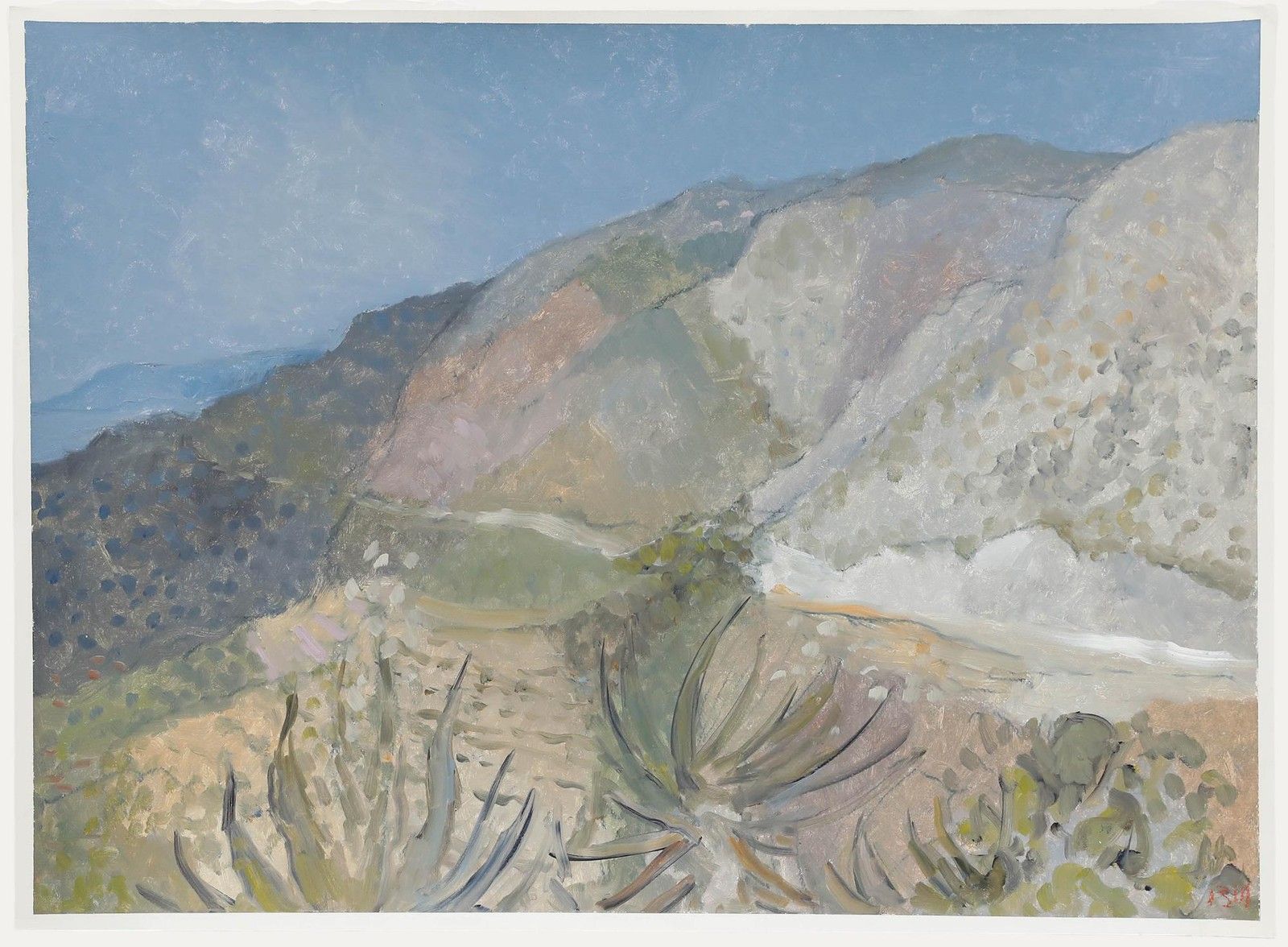 Bernard Myers (1925 2007) Contemporary Oil, Valley View II