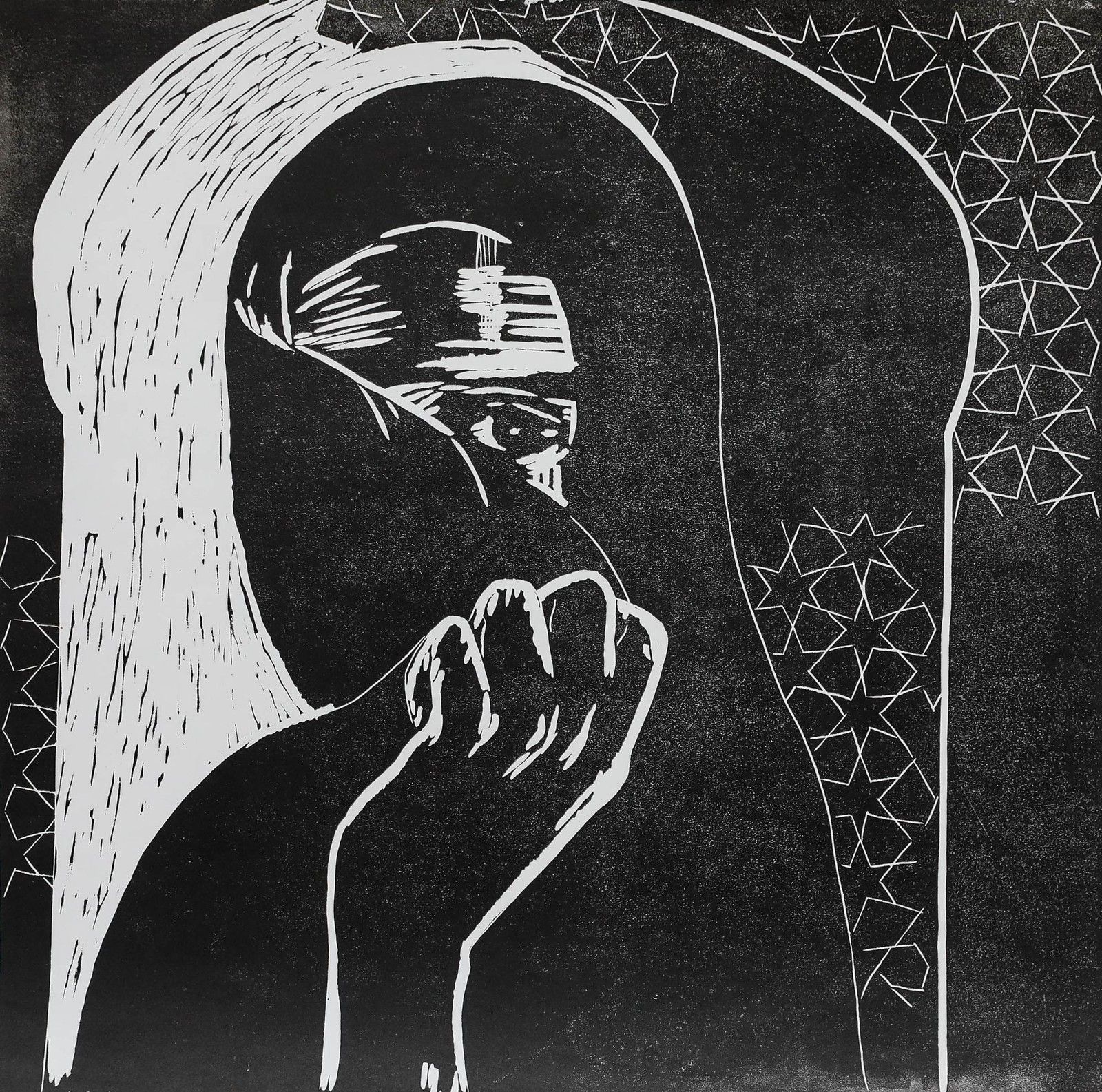 Sheila Oliner (1930 2020) 20th Century Linoprint, Under The Arch photo furniture