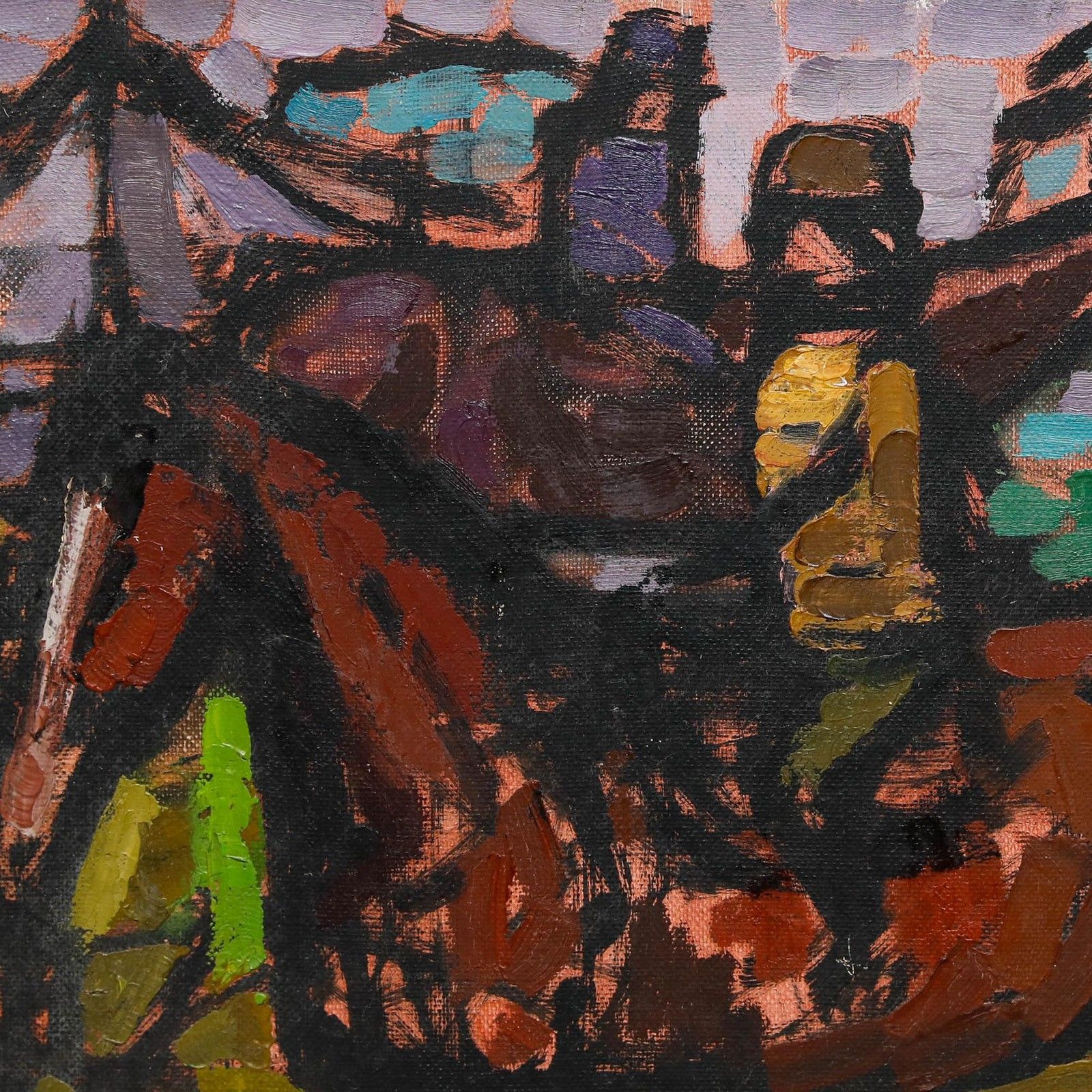 Ida Cooke (1909 1982) Mid 20th Century Oil, Horse Racing photo Art