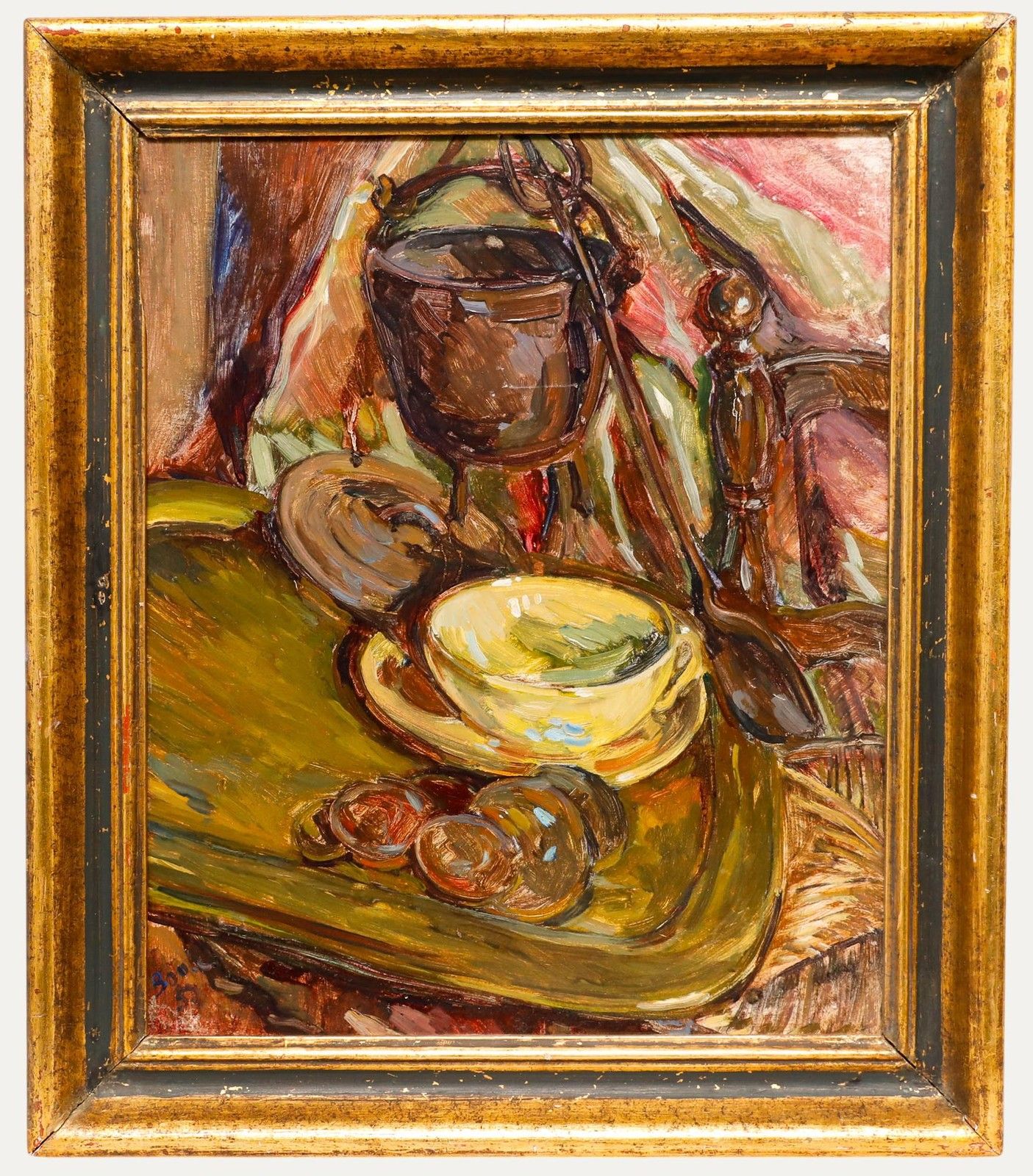 Boule 1957 Oil, Still Life With Teacup