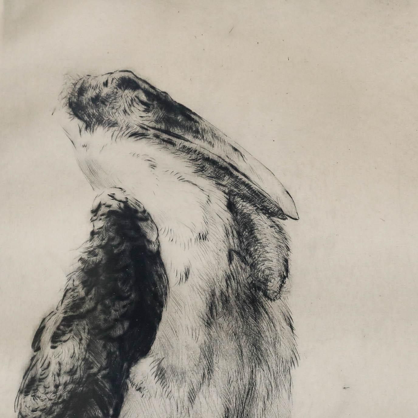 Kurt Meyer Eberhardt (1895 1977) Early 20th Century Etching, The Meeting photo Art