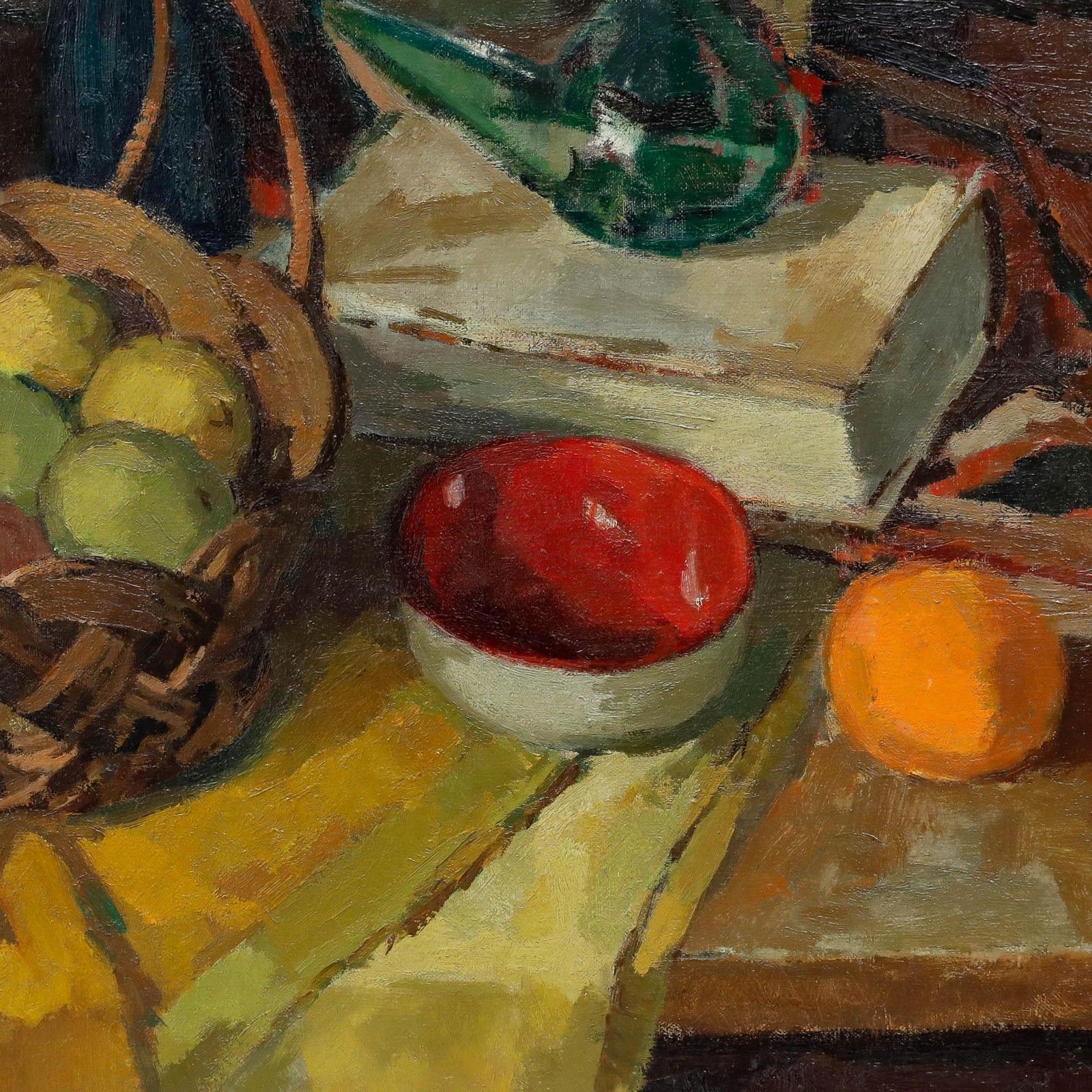 Wil Van Dinther (1917 1997) Mid 20th Century Oil, A Bountiful Table photo Art