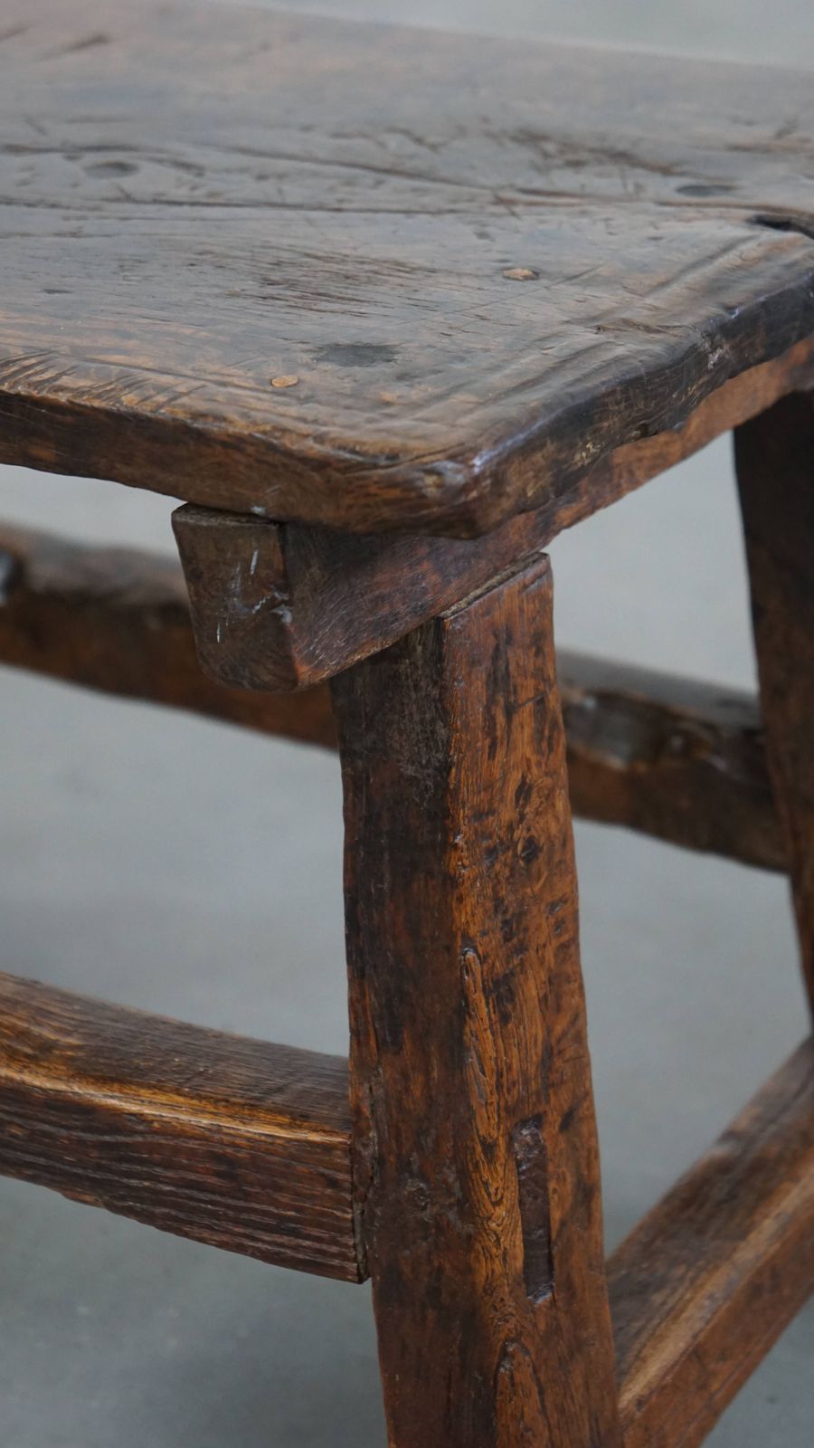 photo for sale Unique Antique Spanish Side Table/Stool From The 16th Century With Beautiful Original Details