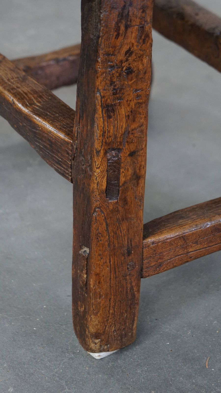 777.0 Unique Antique Spanish Side Table/Stool From The 16th Century With Beautiful Original Details photo