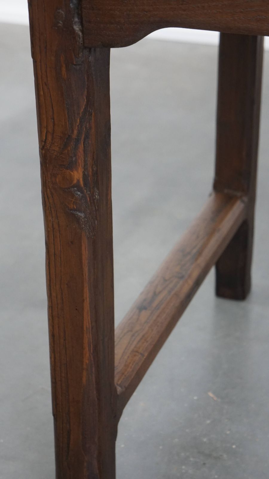 photo for sale Beautiful Original Antique French Farm Chestnut Wood Dining Table For 4 To 6 People With Two Drawers From The Early 19th Century