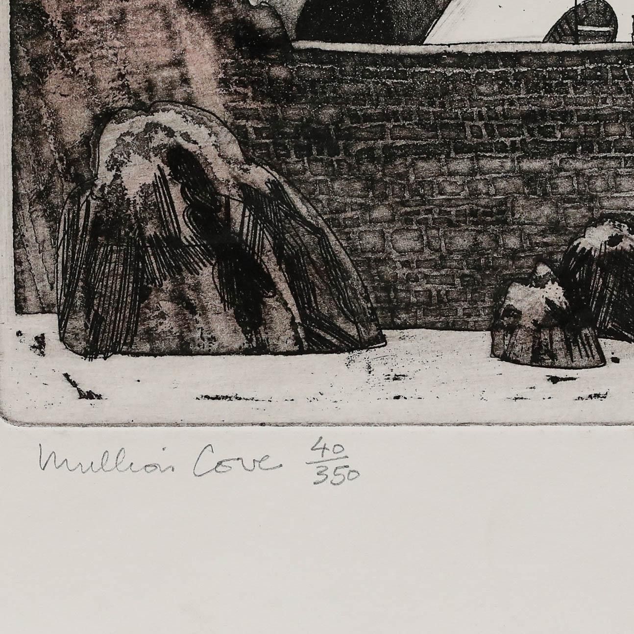 Graham Clarke (B.1941) 20th Century Etching, Mullion Cove photo for sale