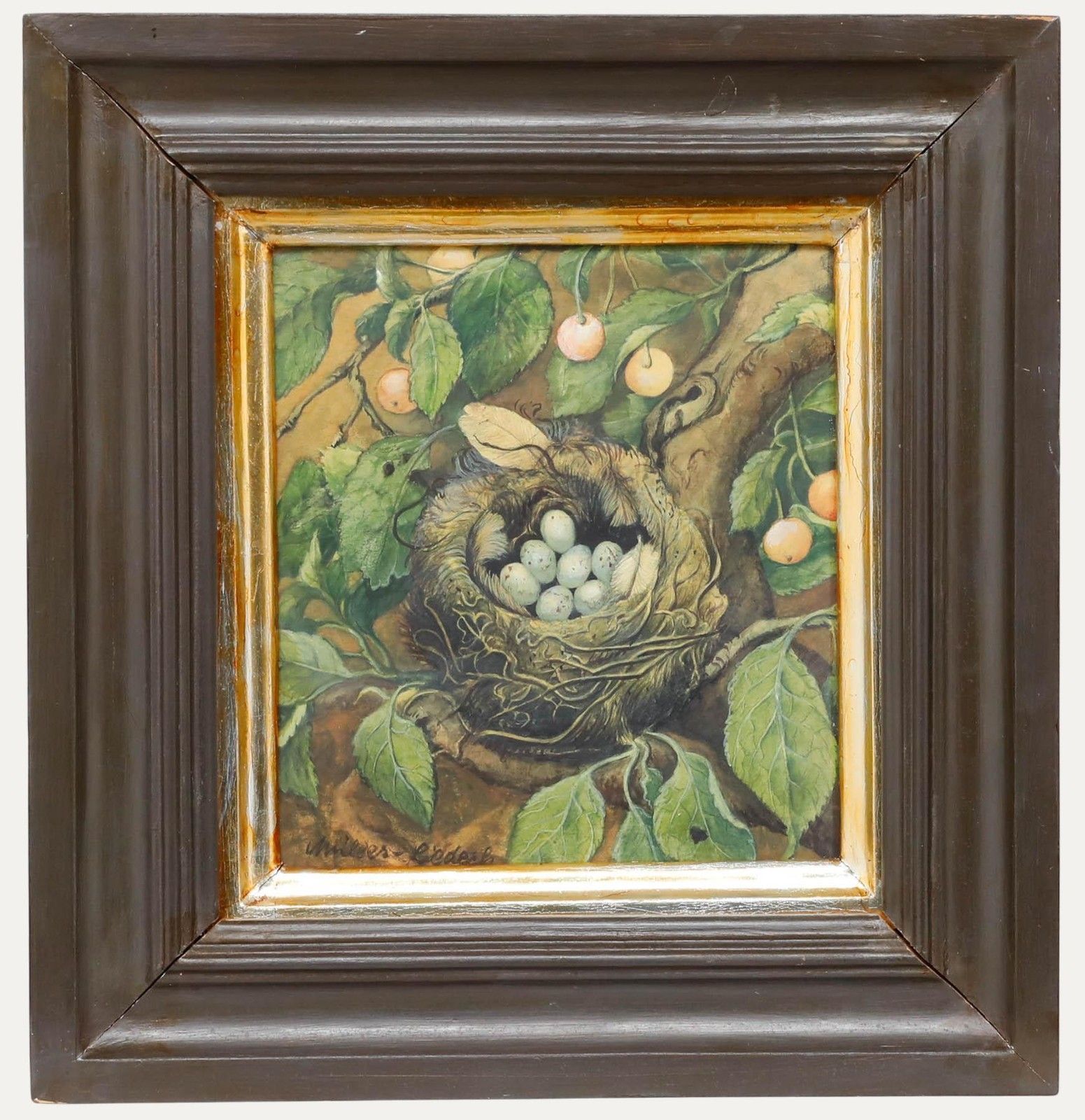 Karl Müller Liedeck  Early 20th Century Watercolour, Serin's Nest