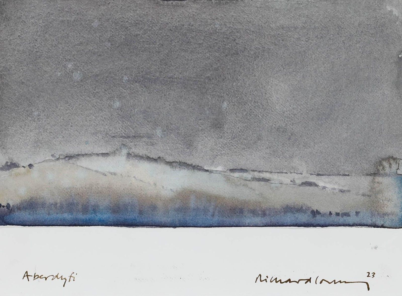 Richard J.S. Young 2023 Watercolour, Aberdyfi photo furniture