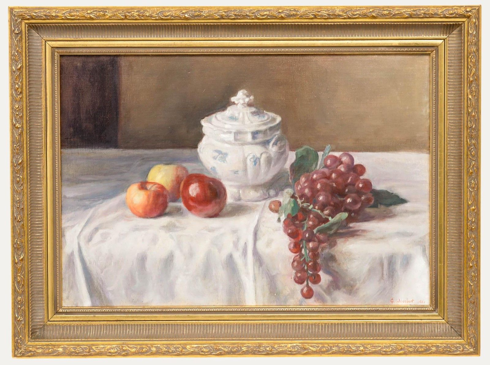 George Weissbort (1928 2013) 1980 Oil, Grapes And Porcelain