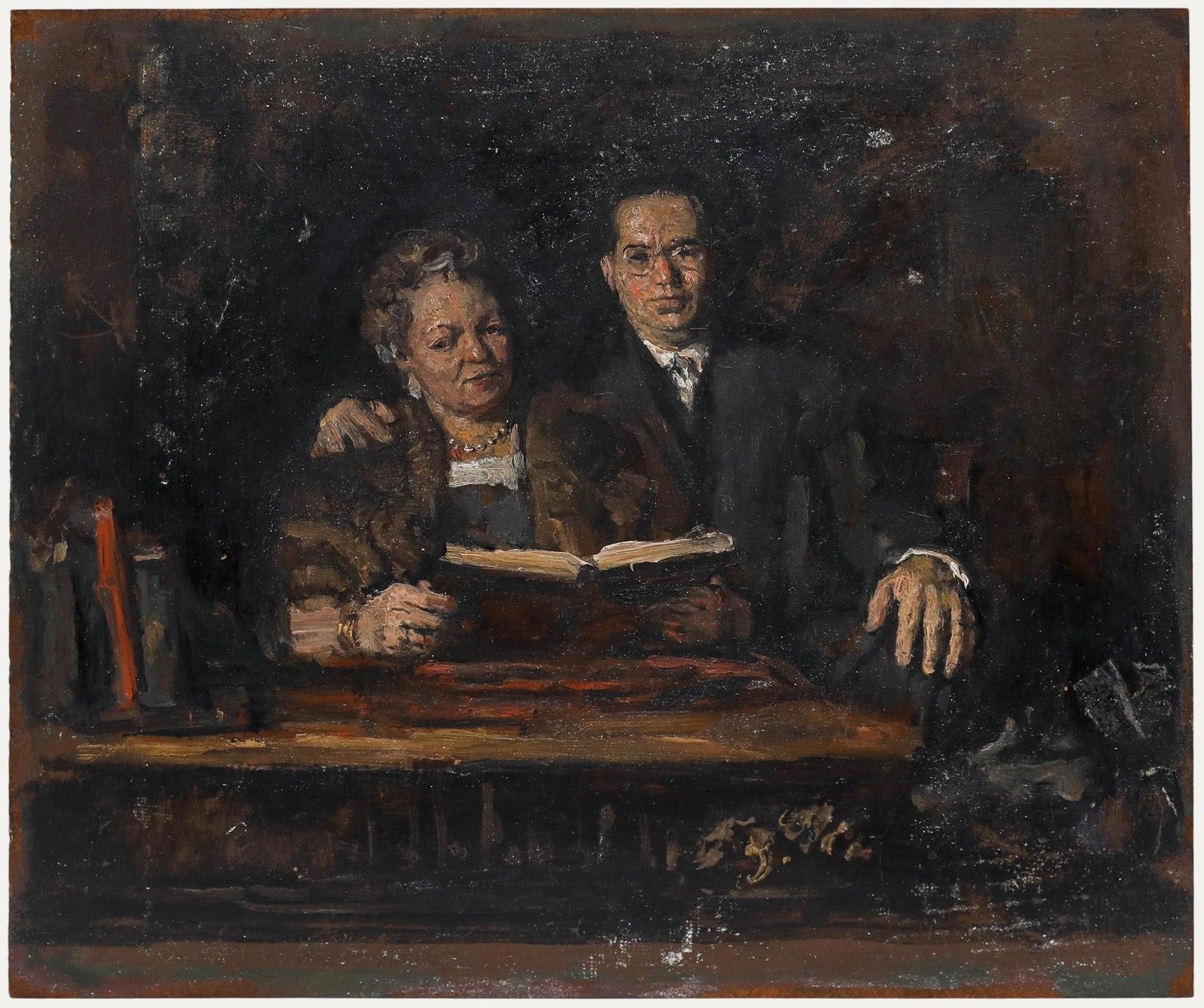 George Weissbort (1928 2013) 20th Century Oil, The Married Couple
