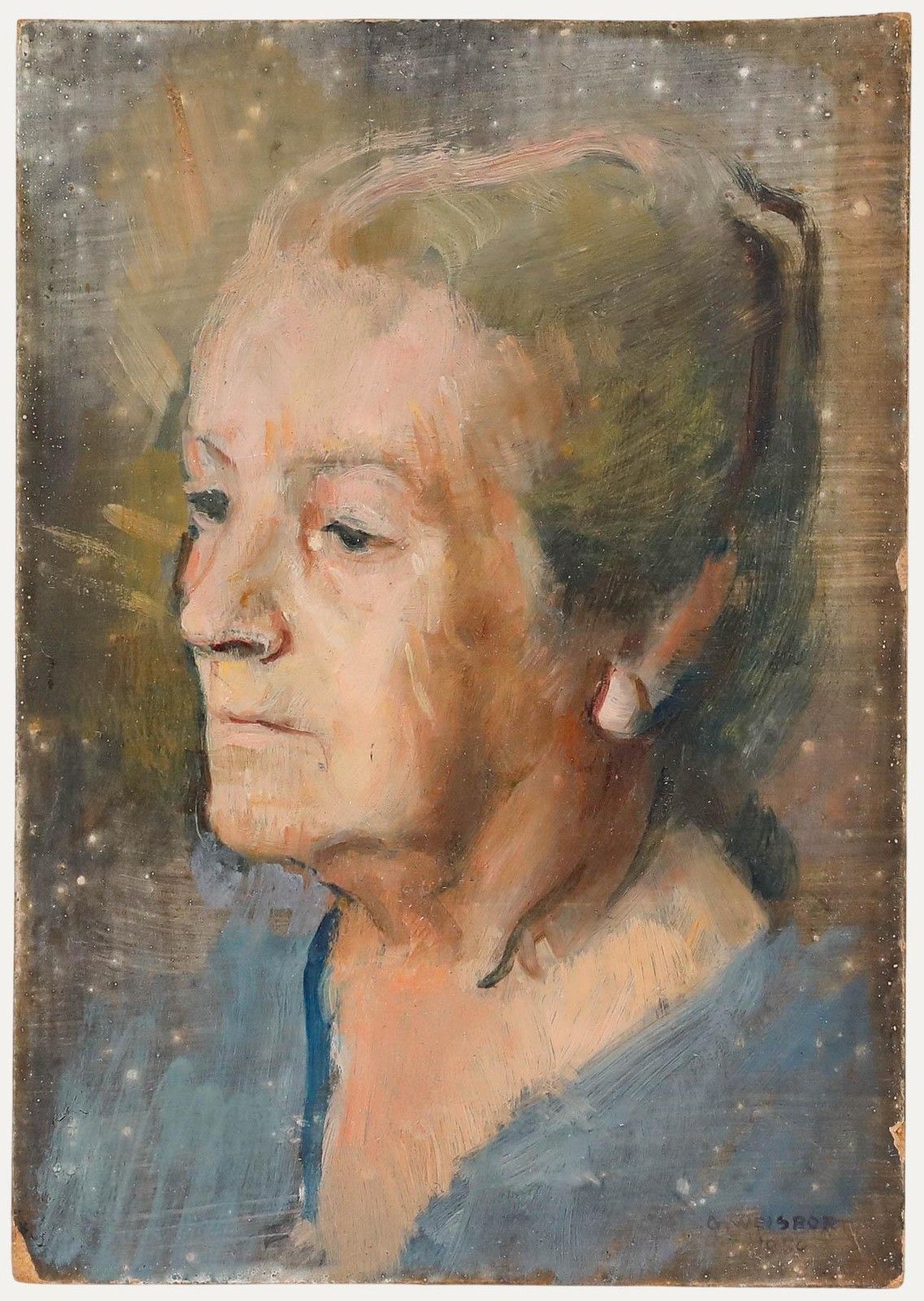 George Weissbort (1928 2013) 1950 Oil, Deep In Thought
