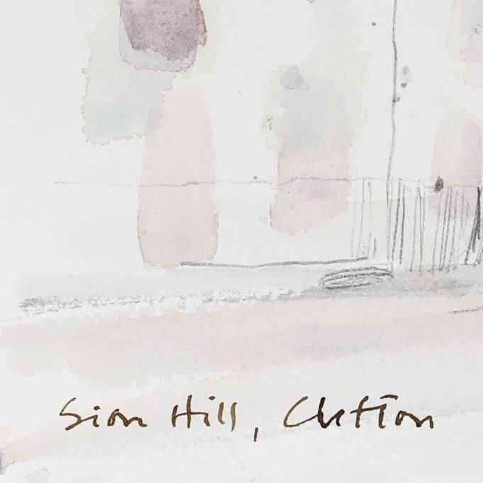 Richard J.S. Young 2023 Watercolour, Sion Hill, Clifton photo for sale