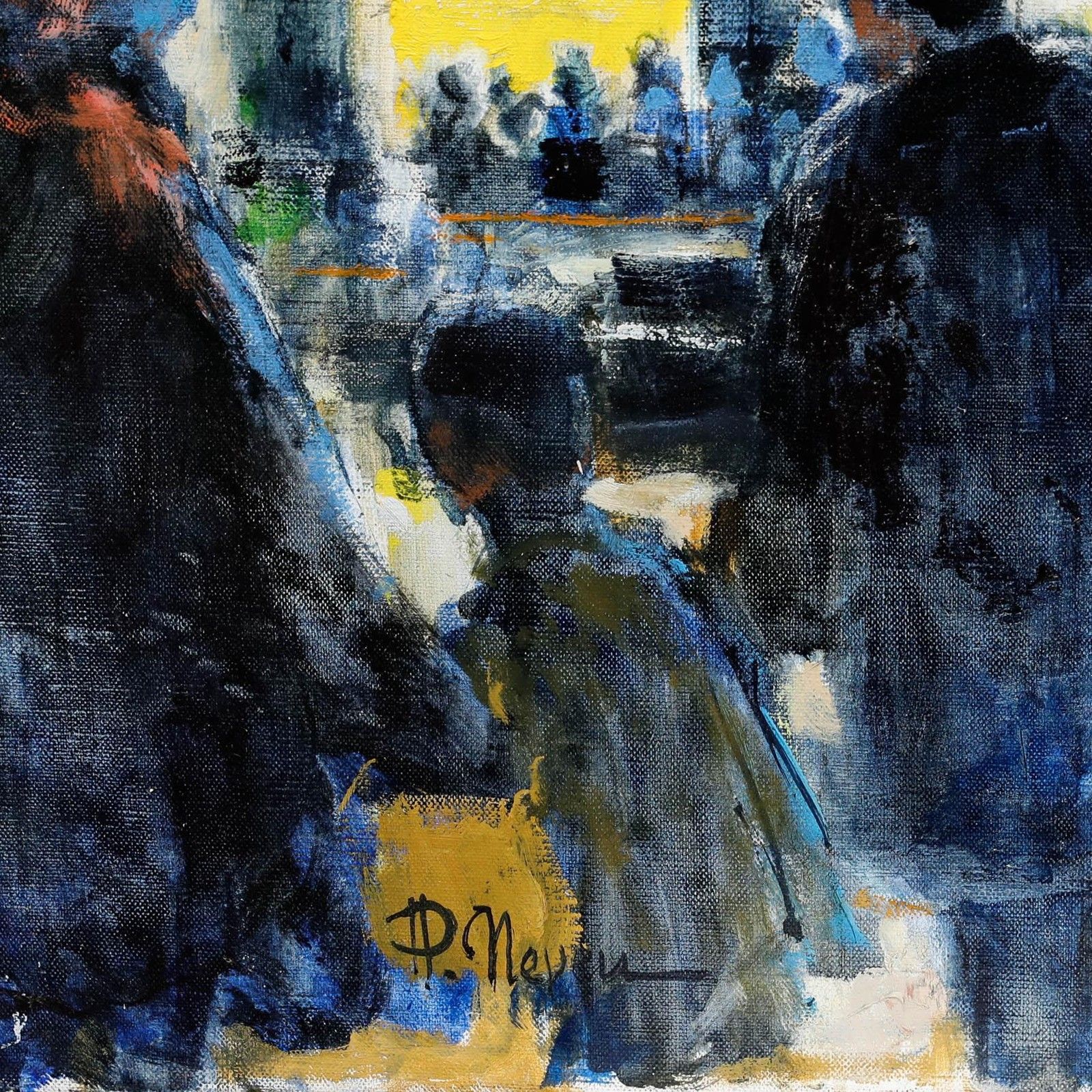 Pierre Neveu (B.1929) Contemporary Oil, Winter In Paris photo buy
