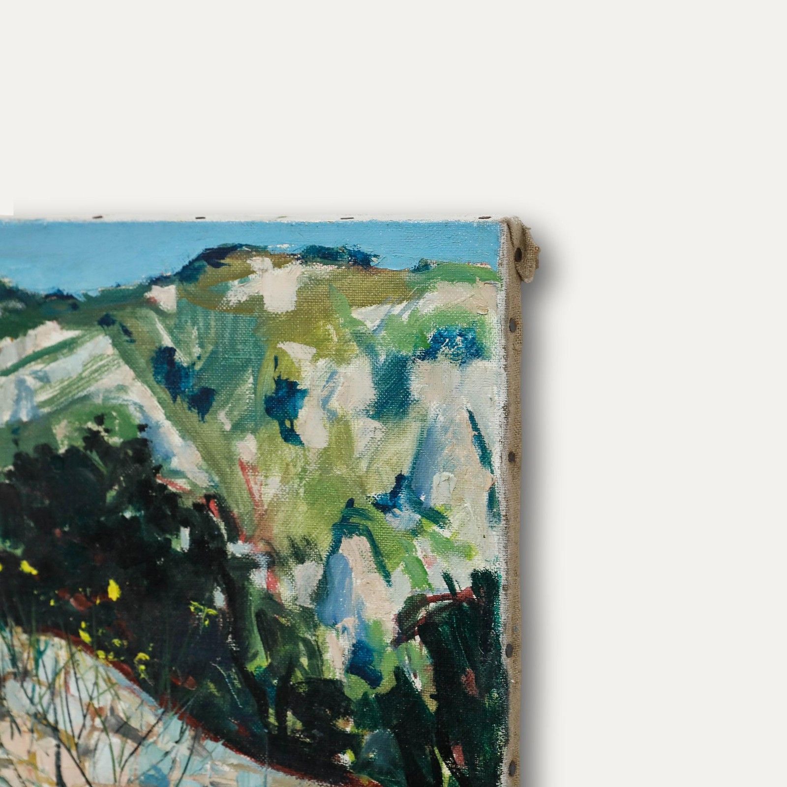 Pierre Neveu (B.1929) 1977 Oil, Winter In Meyrargues photo Art