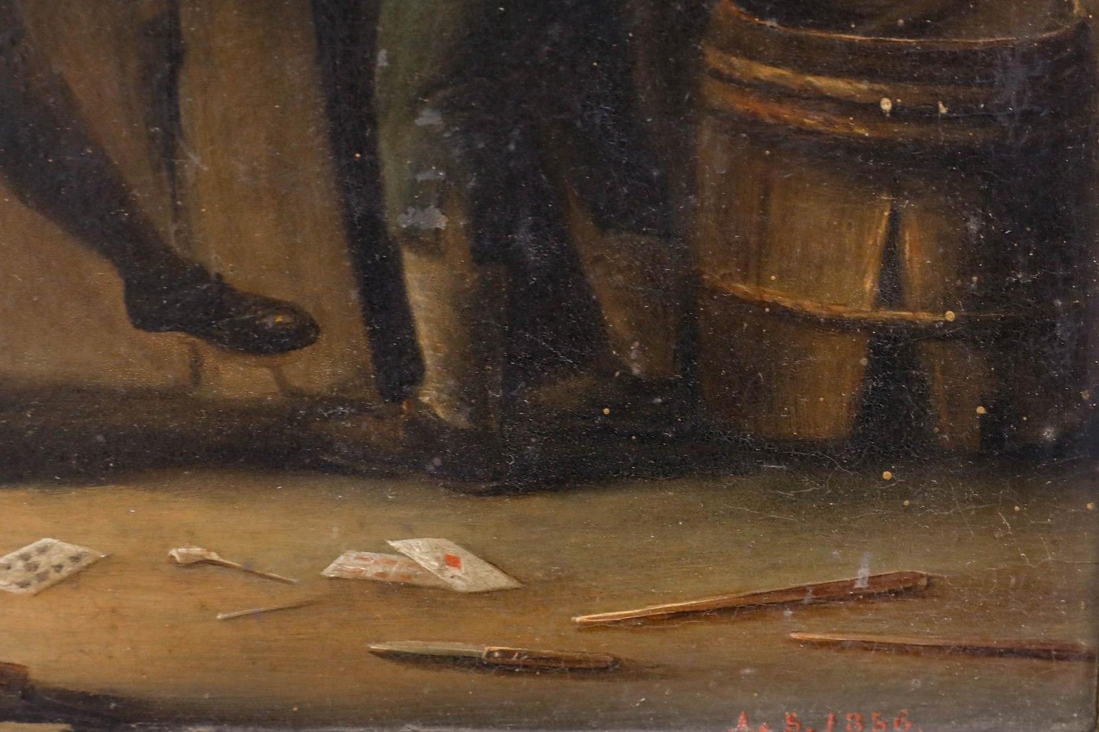 Manner Of David Teniers The Younger 1856 Oil, The Tavern photo vinterior