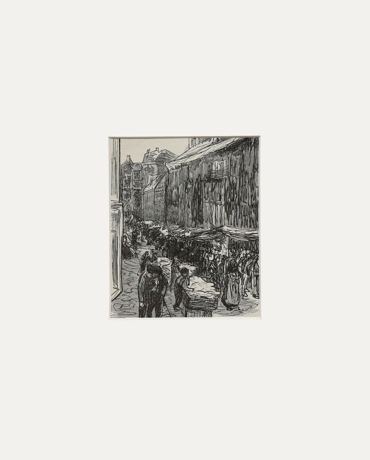 Max Liebermann (1847 1935)  Mid 20th Century Lithograph, Judengasse In Amsterdam